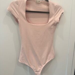 Free People Intimately Pink Bodysuit